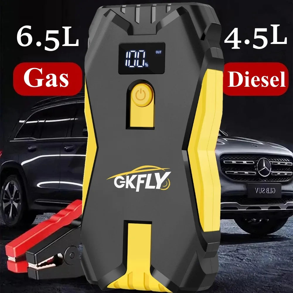 GKFLY 18000mAh Car Jump Starter Portable Power Bank Car Battery Booster 12V Car Starting Device for Petrol 6.0L Diesel 4.0L