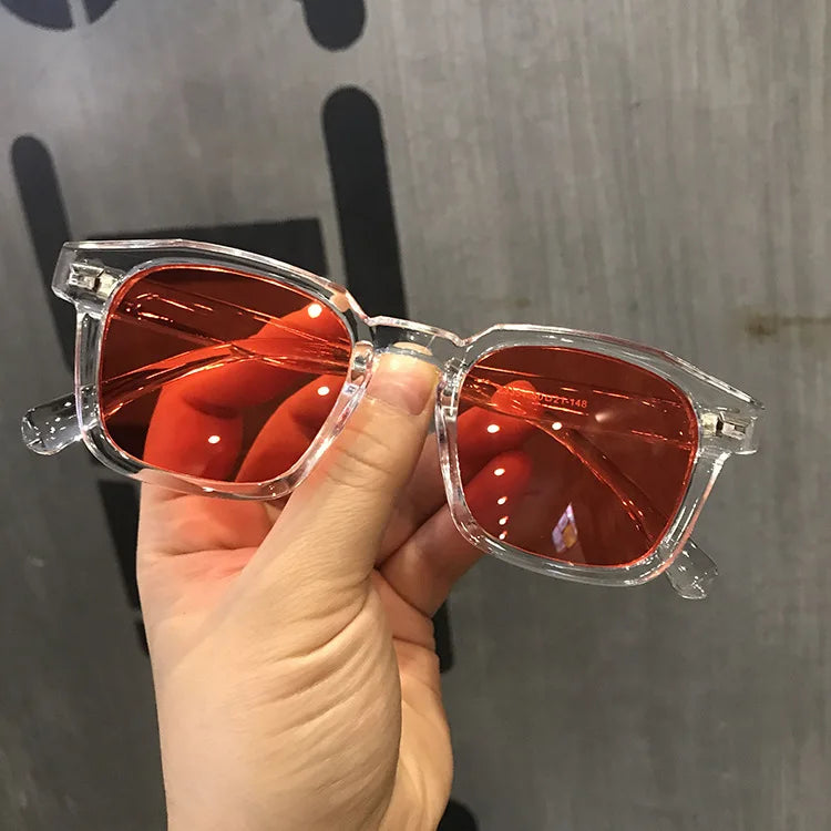 Lunettes de soleil carrées à clous polygonaux de haute qualité de marque RMM pour hommes et femmes, lunettes de soleil hip-hop rétro