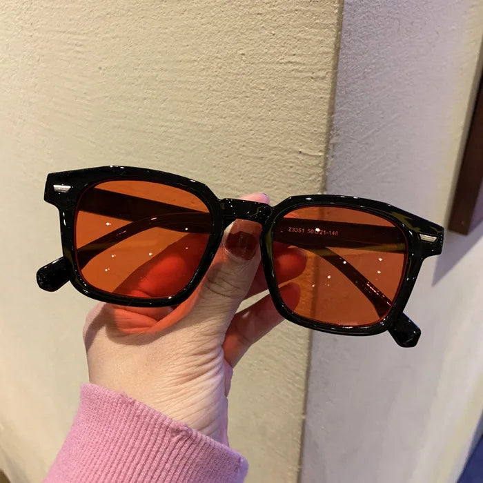 Lunettes de soleil carrées à clous polygonaux de haute qualité de marque RMM pour hommes et femmes, lunettes de soleil hip-hop rétro