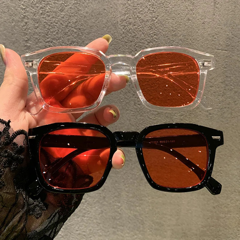 Lunettes de soleil carrées à clous polygonaux de haute qualité de marque RMM pour hommes et femmes, lunettes de soleil hip-hop rétro