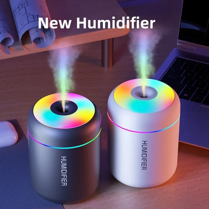 Mini humidificateur d'air 180 ml, diffuseur d'arômes électrique USB, purificateur d'huiles essentielles, brumisateur d'aromathérapie, lumières pour voiture, maison, chambre à coucher