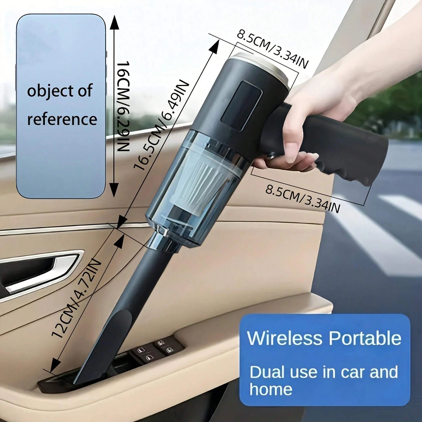 Aspirateur combiné 3 en 1 avec aspiration et soufflage intégrés, chargement USB, petit aspirateur domestique pour voiture