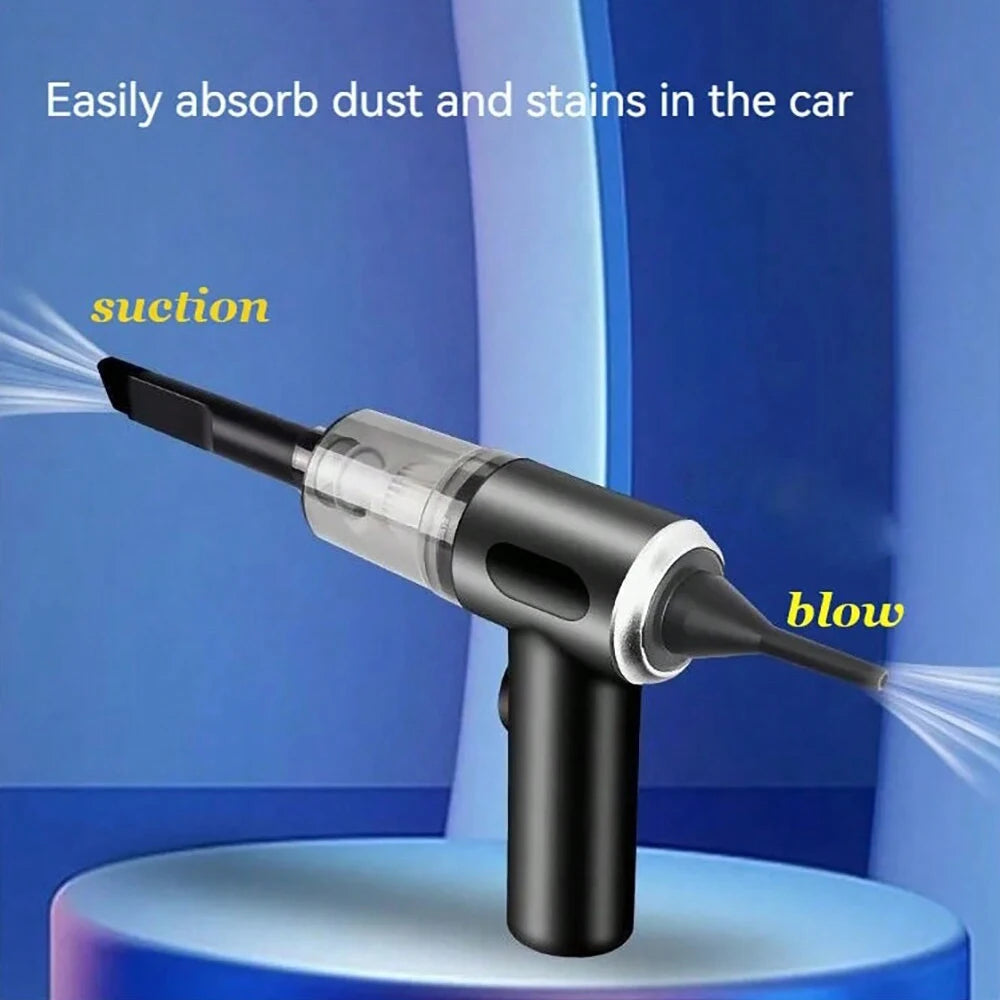 Aspirateur combiné 3 en 1 avec aspiration et soufflage intégrés, chargement USB, petit aspirateur domestique pour voiture